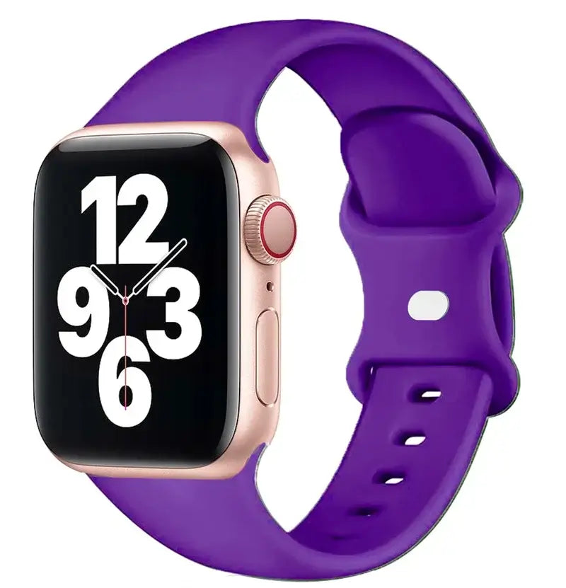 Apple Watch Silikonarmband - Weiches wasserdichtes flexibles Armband