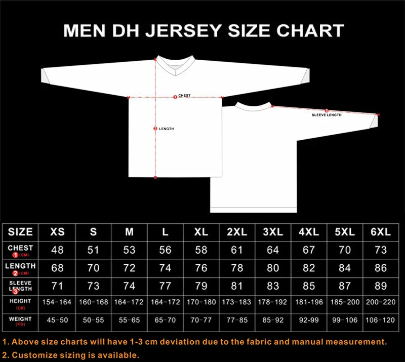 2026 Racing jersey For man's Long sleeve Motocross T-shirt SportWear Bike Enduro Motorcycle DH Moto Mountain MTB Downhill BMX