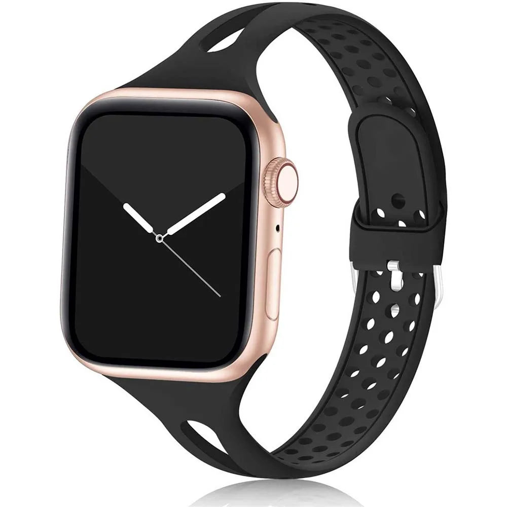Apple Watch Silikonarmband – Weiches, flexibles, atmungsaktives Armband