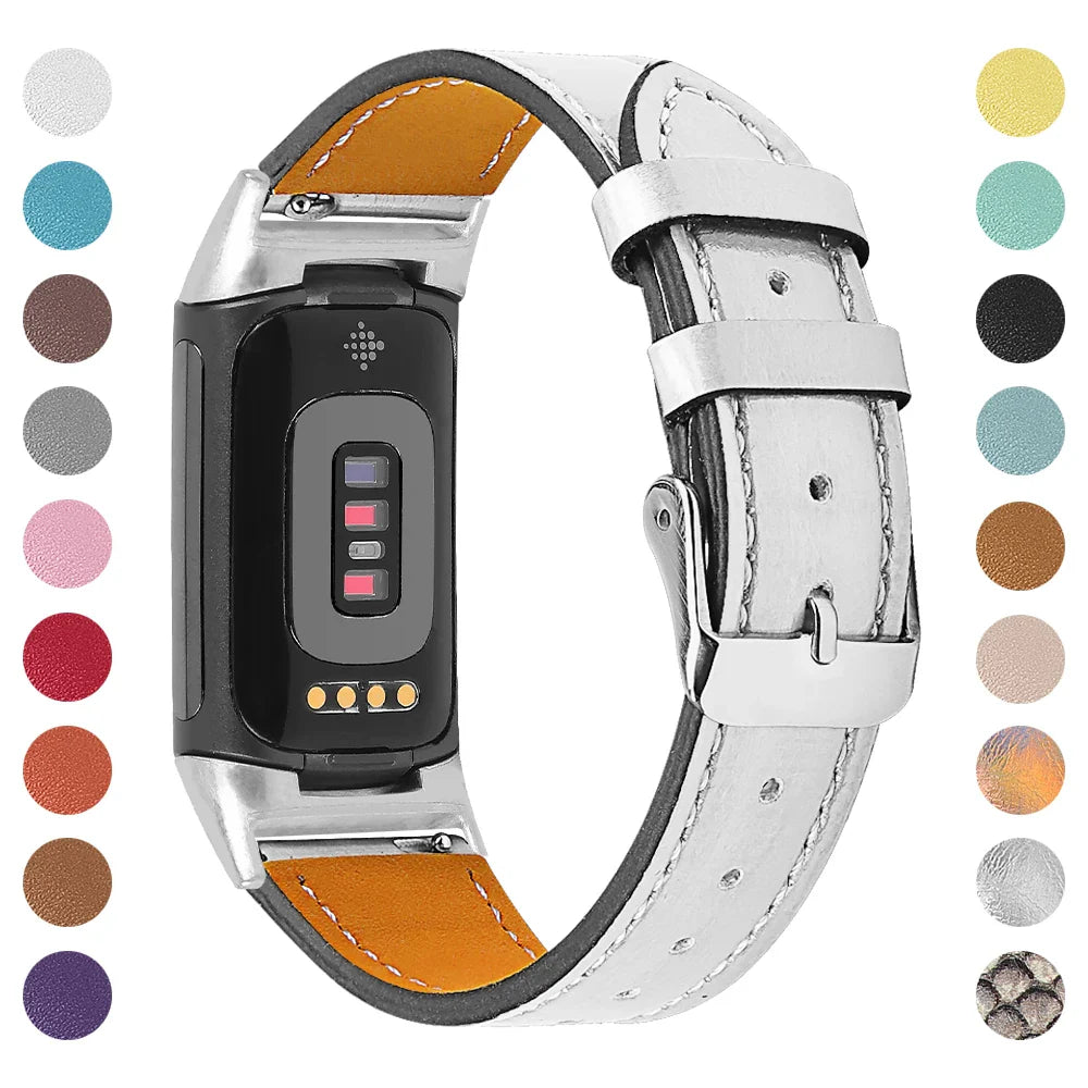 Fitbit Charge 5 6 Lederarmband – Stilvoll und bequem