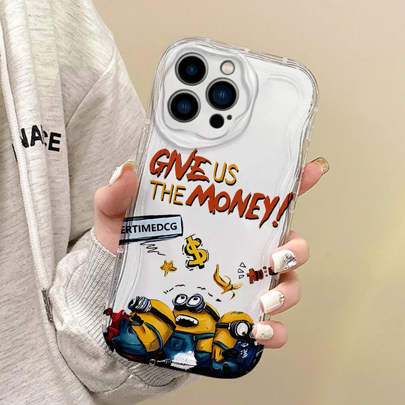 Süße Minions Cartoon Welle Handyhülle