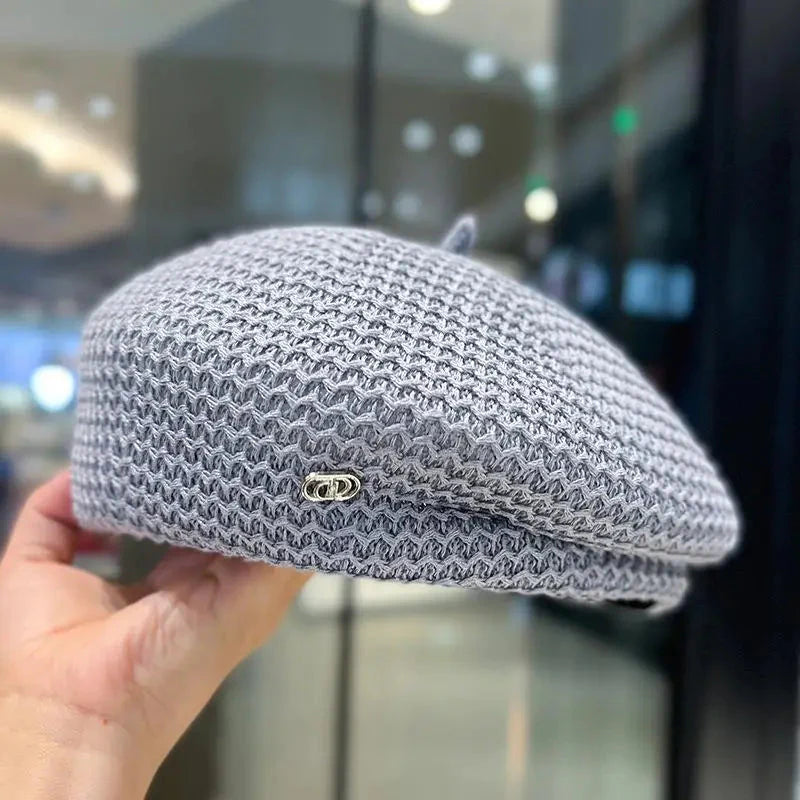 Women’s Pleated Paper Straw Beret