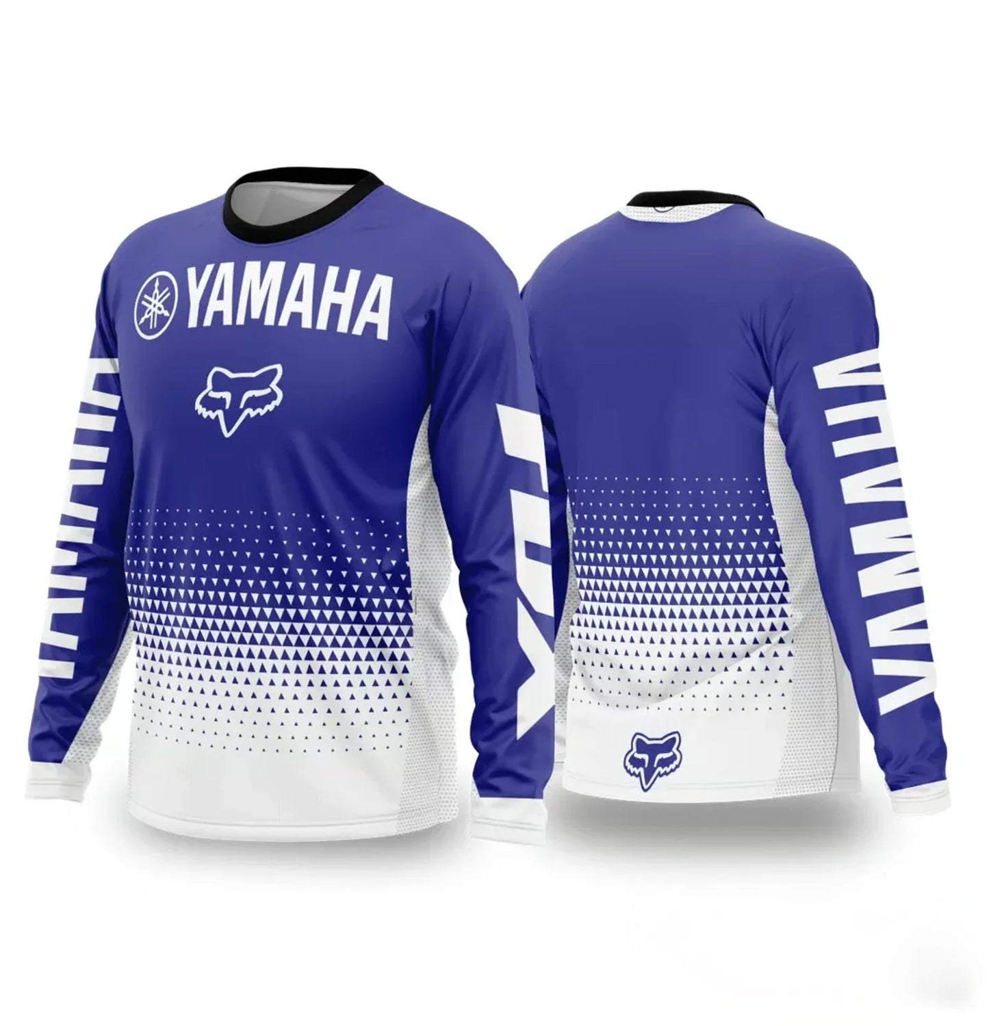 Summer YAMAHA Men Women Motorcycle Riding Suit Loose Breathable Quick Drying Off-Road Racing Suit Long Sleeved Sports T-Shirt