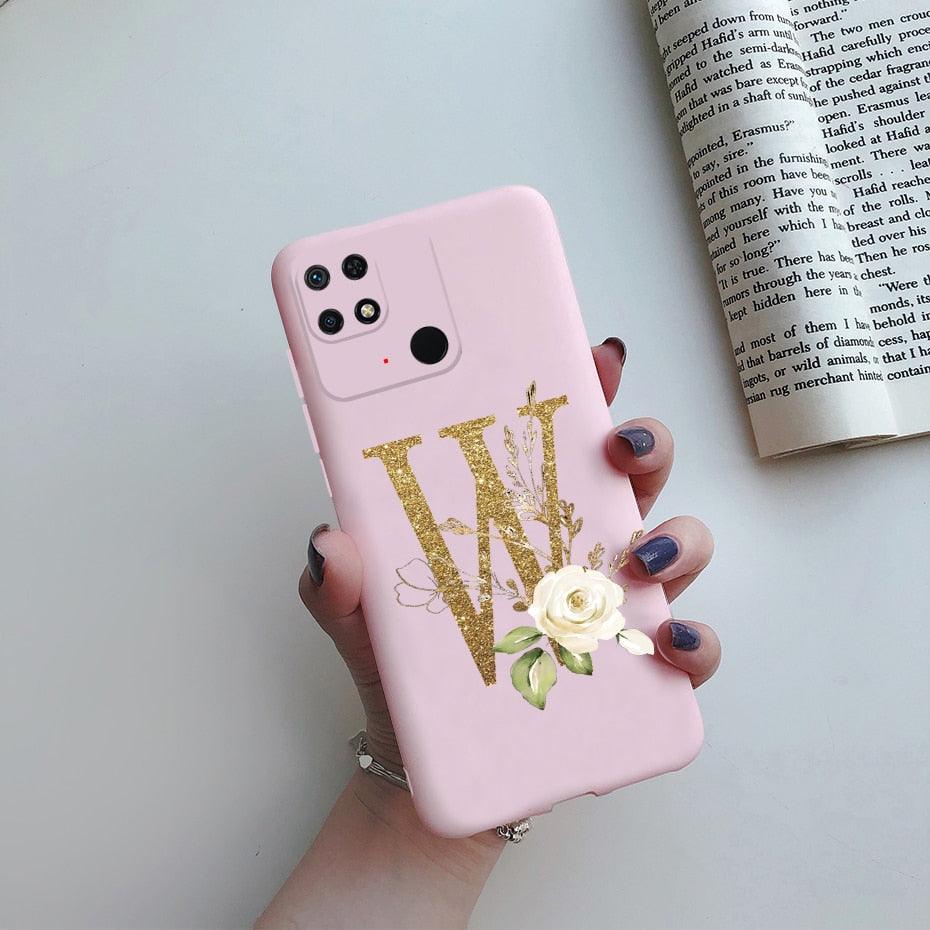 Soft Silicone Bumpers Protective Cover Anti-Scratch Shockproof Phone Case For Redmi 10C Case 6.71" Cute Letters Cover Soft Silicone Phone Case For Xiaomi Redmi 10C 10 C Redmi10C Shockproof Bumper Phone Case