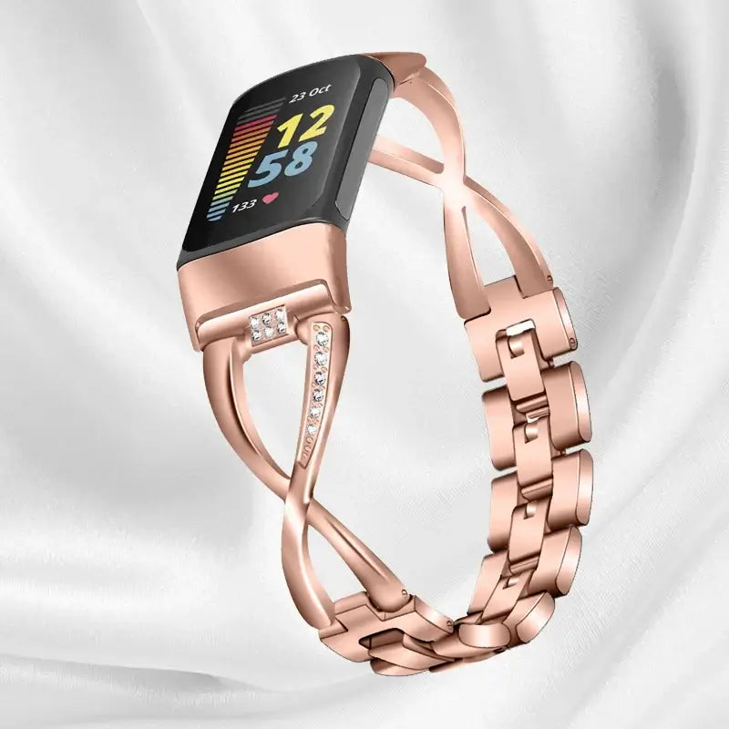 Bracelet en acier inoxydable Fitbit Charge 5 6 - Élégant et durable
