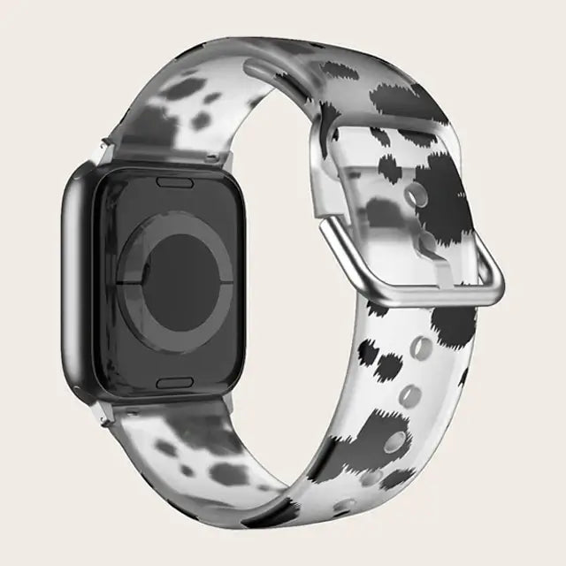 Apple Watch Silikonarmband – Buntes Blumenmusterarmband