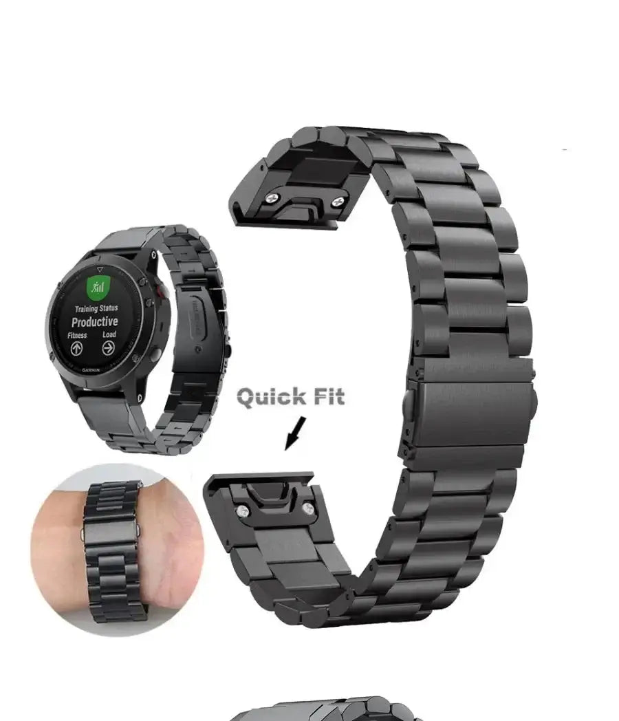 Garmin QuickFit Armband aus Edelstahl - Elegant und stilvoll