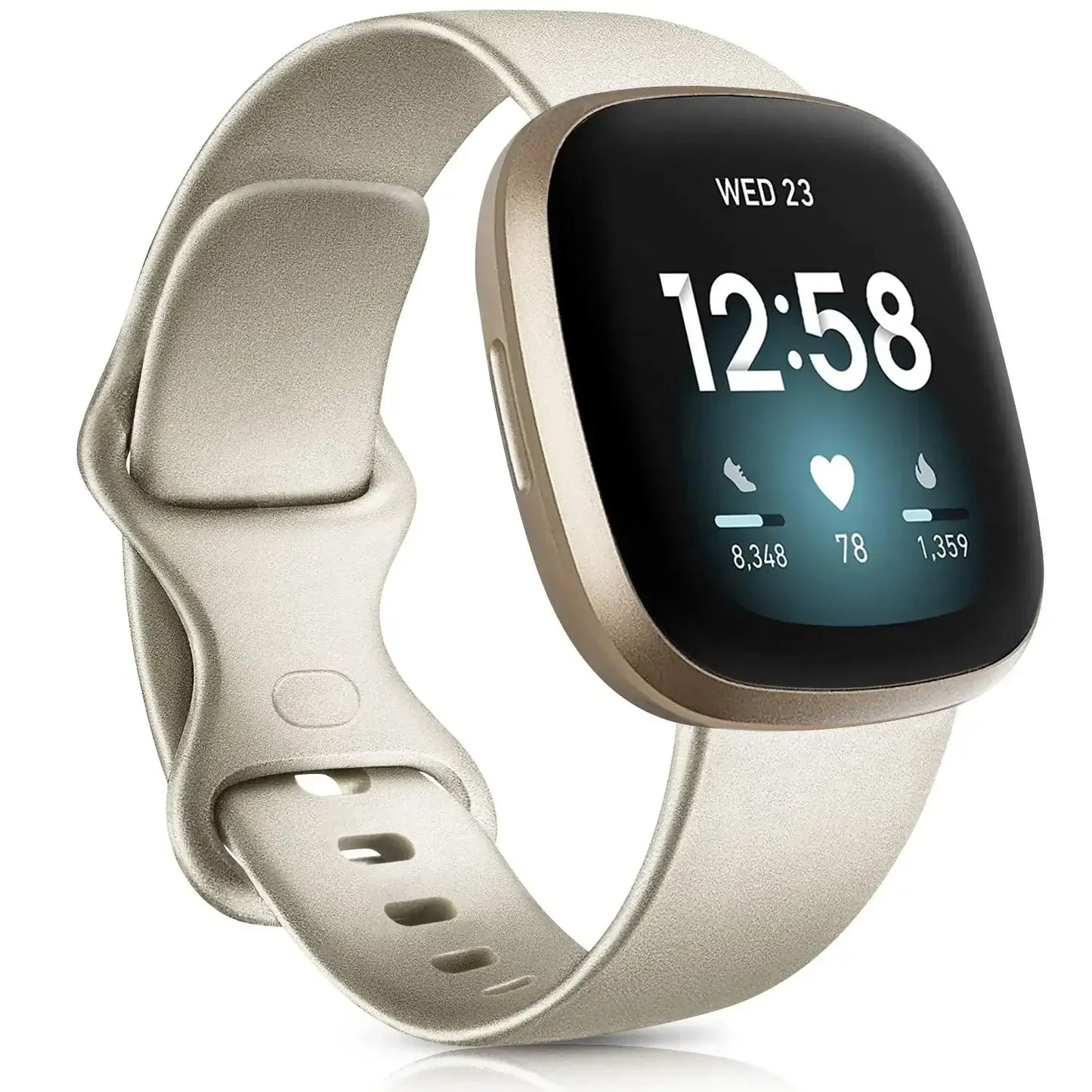 Fitbit Versa & Sense Silikonarmbänder – Leichtes minimalistisches Design