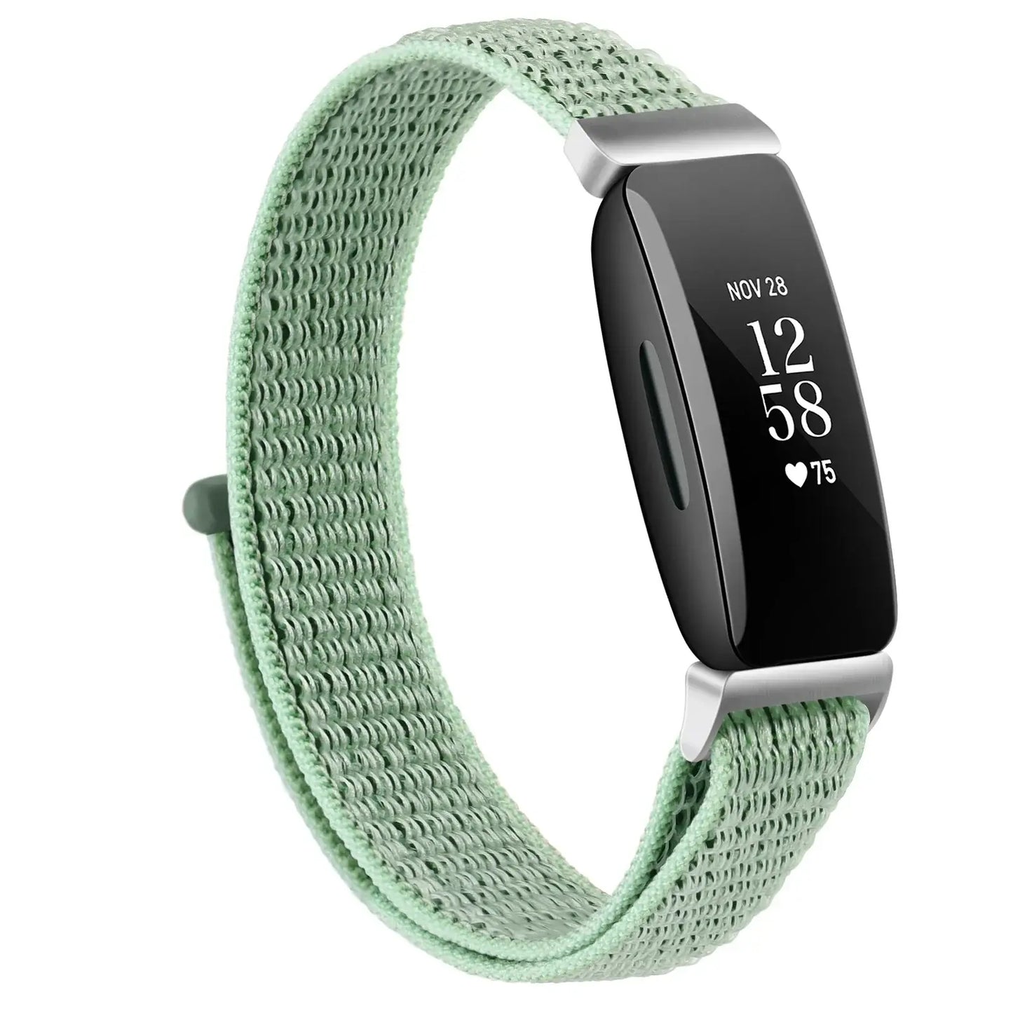 Fitbit Inspire 2, 1, HR Nylon Klettband – Vielseitiges Armband