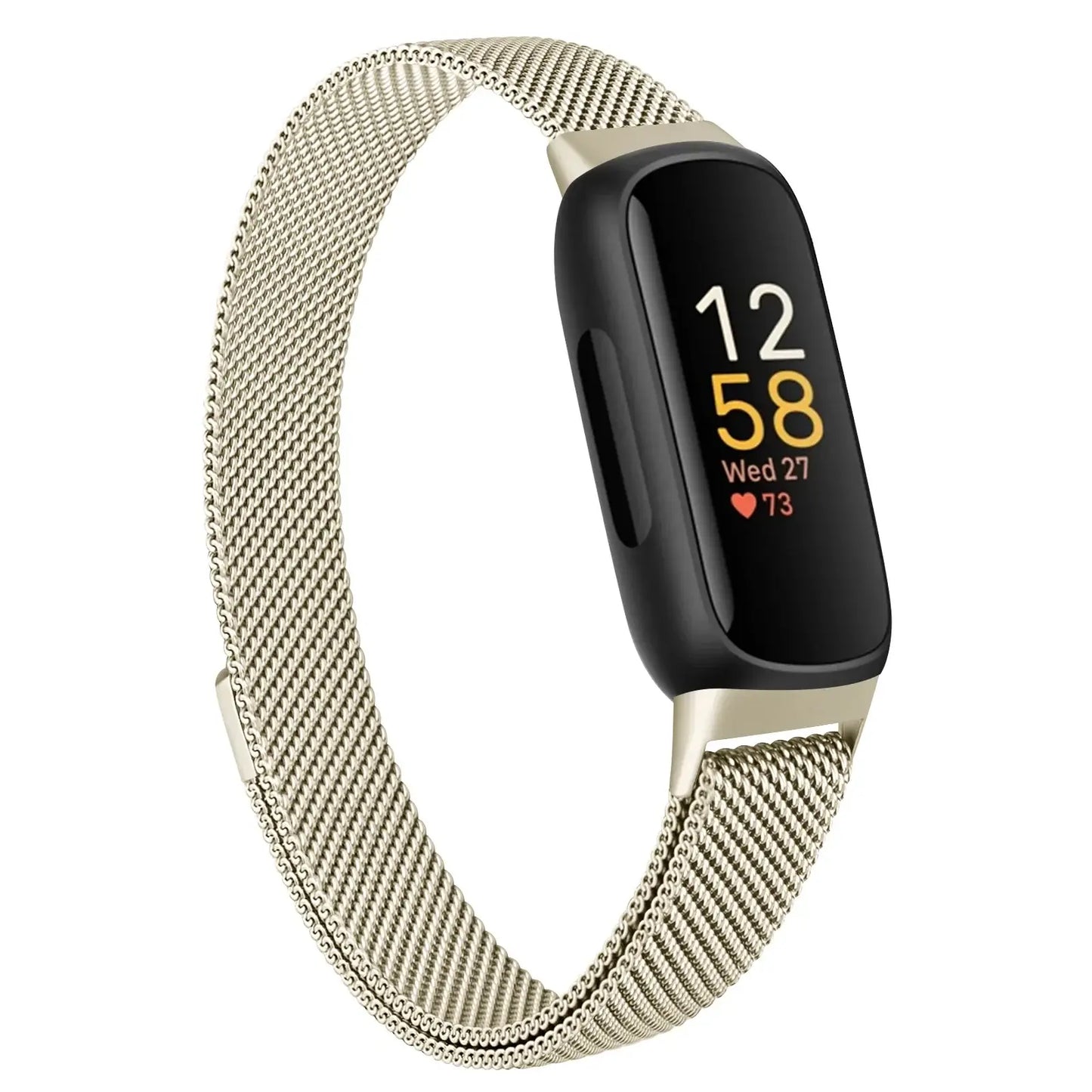 Fitbit Inspire 3 Metall-Magnetarmband – Edelstahl-Milanaise-Armband