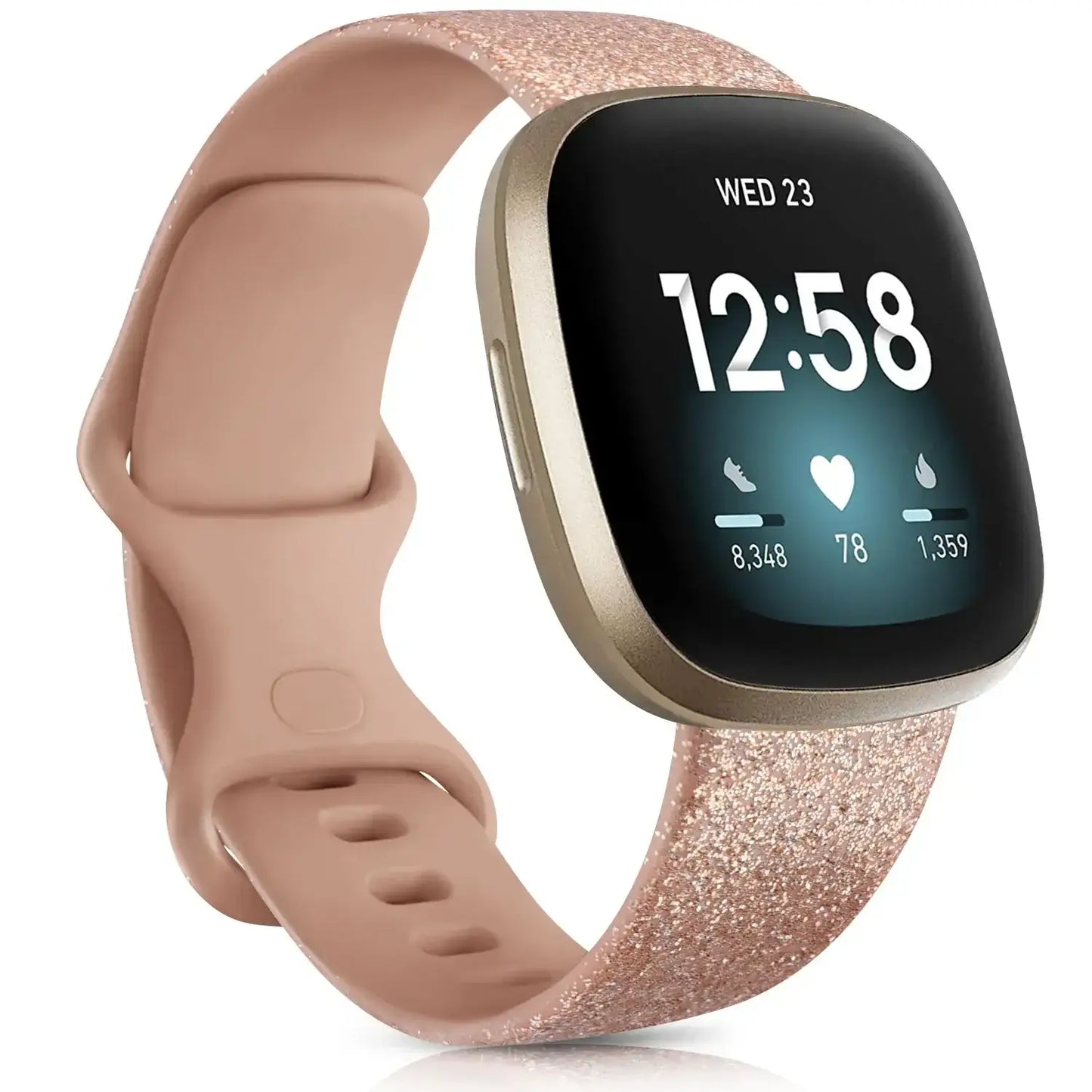 Fitbit Versa & Sense Silikonarmbänder – Leichtes minimalistisches Design