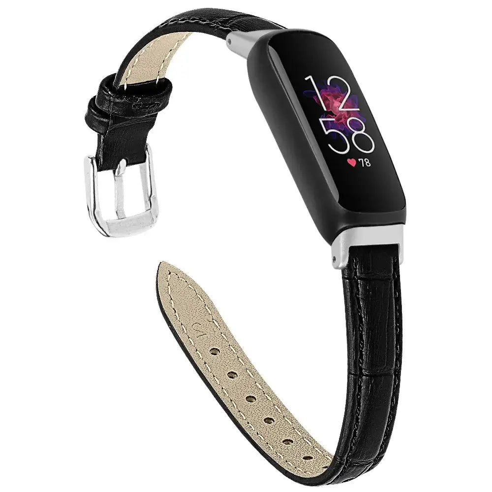 Bracelet en cuir fin Fitbit Inspire 3 – Bracelet élégant et minimaliste