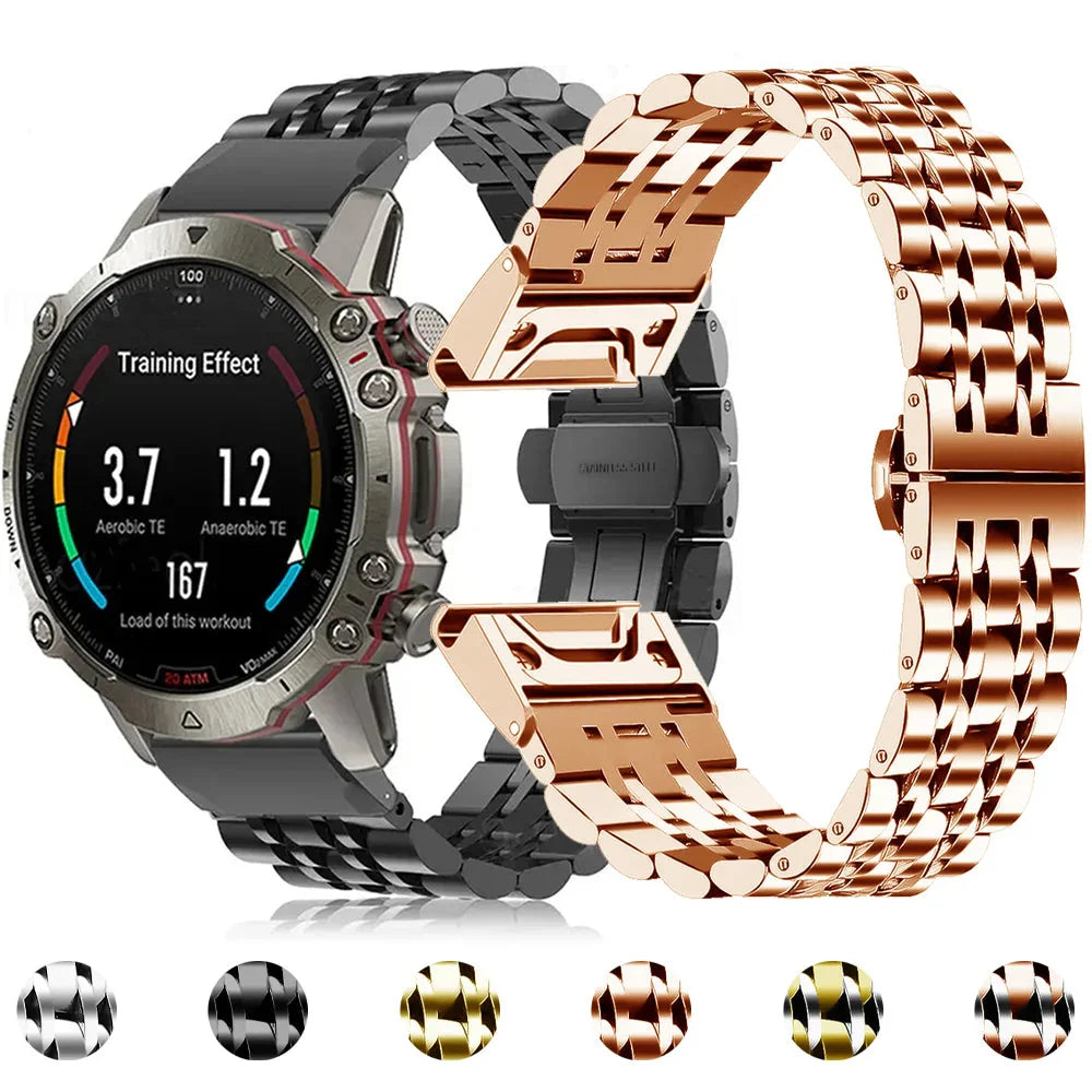 Garmin Edelstahlarmband – Premium-Metallarmband