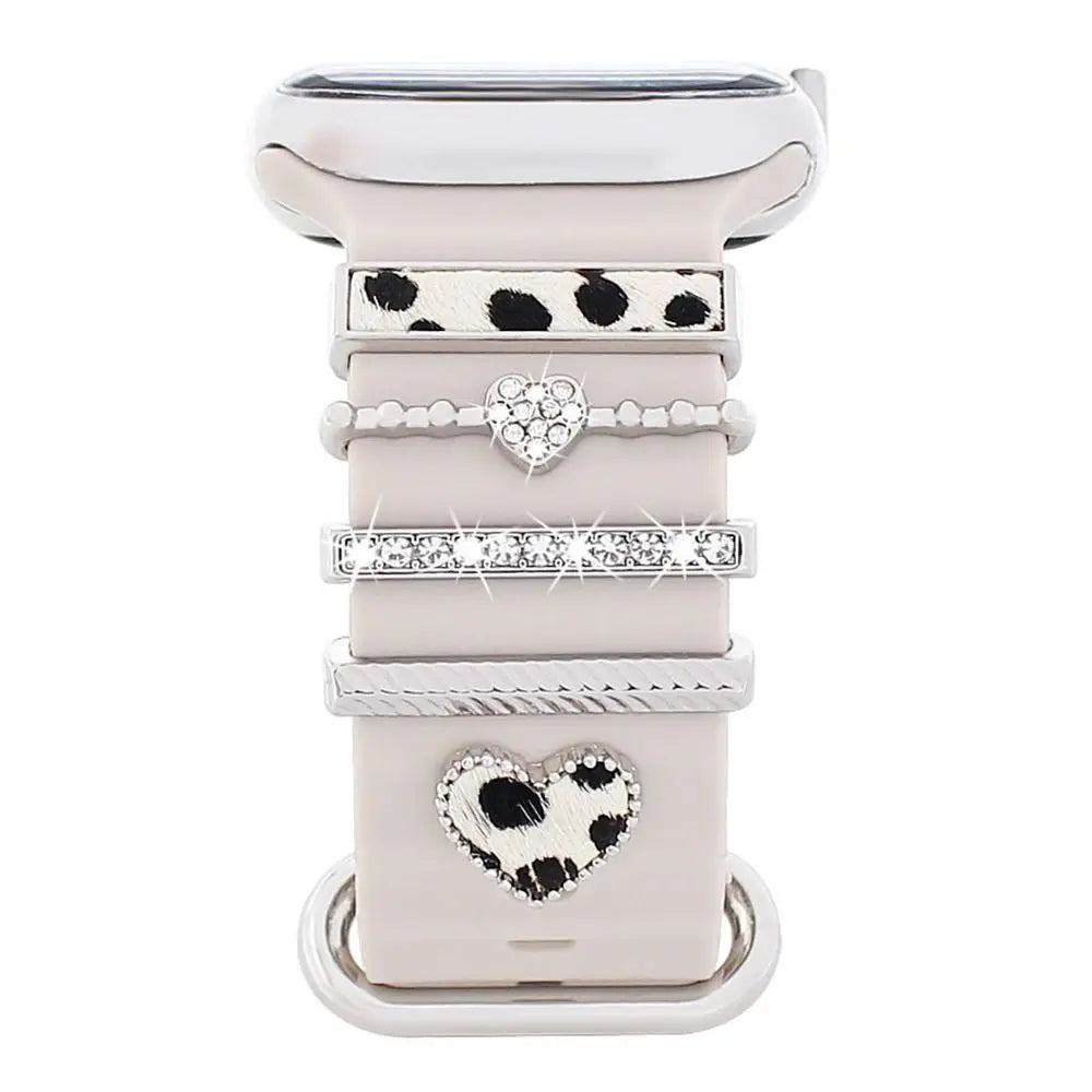 Breloques décoratives en métal pour bracelets d'Apple Watch