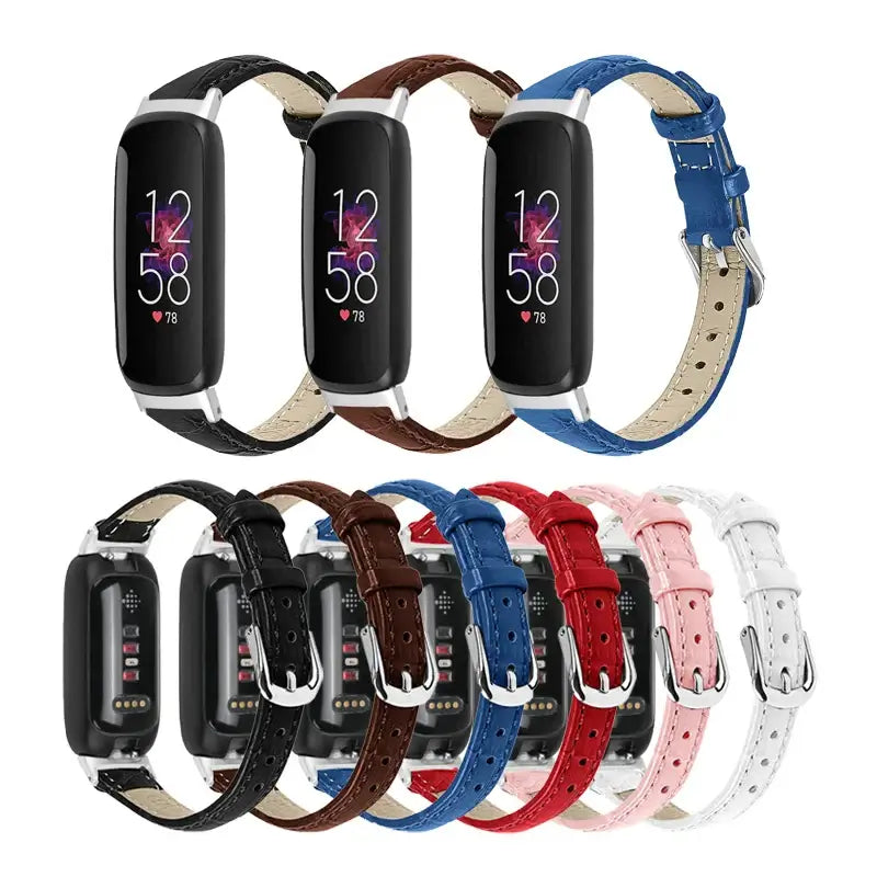 Bracelet en cuir fin Fitbit Inspire 3 – Bracelet élégant et minimaliste