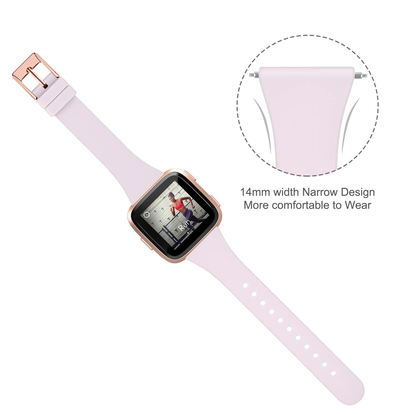 Silicone Fitbit Versa & Sense Bands