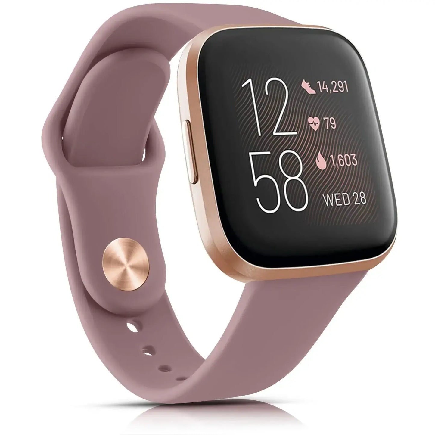 Bracelet en silicone pour Fitbit Versa et Sense - Conception souple et étanche