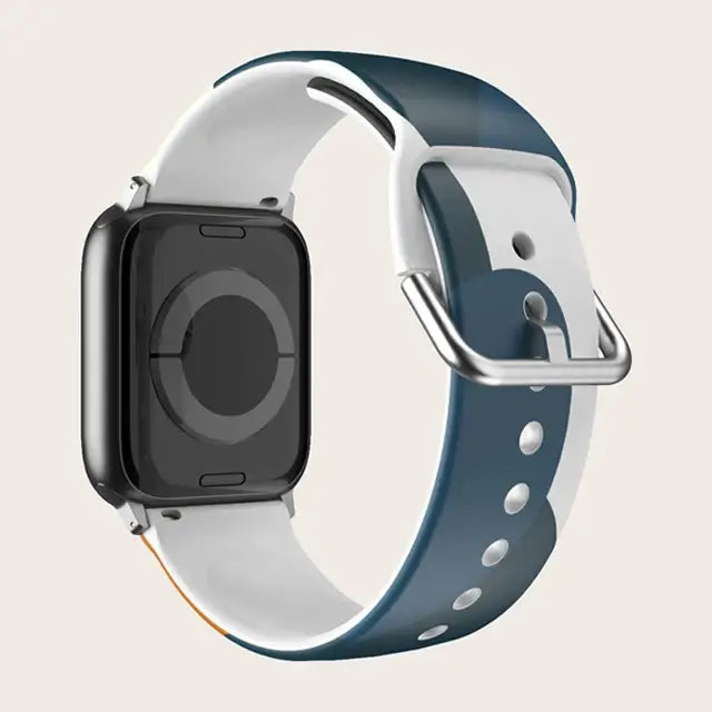 Apple Watch Silikonarmband – Buntes Blumenmusterarmband