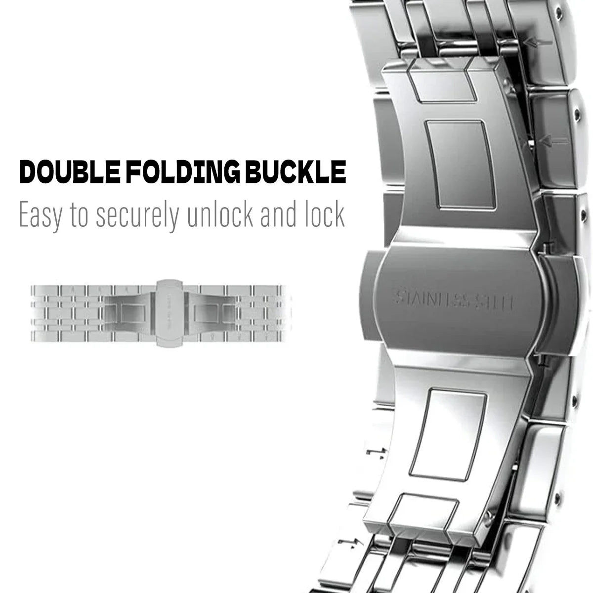 Garmin Edelstahlarmband – Premium-Metallarmband