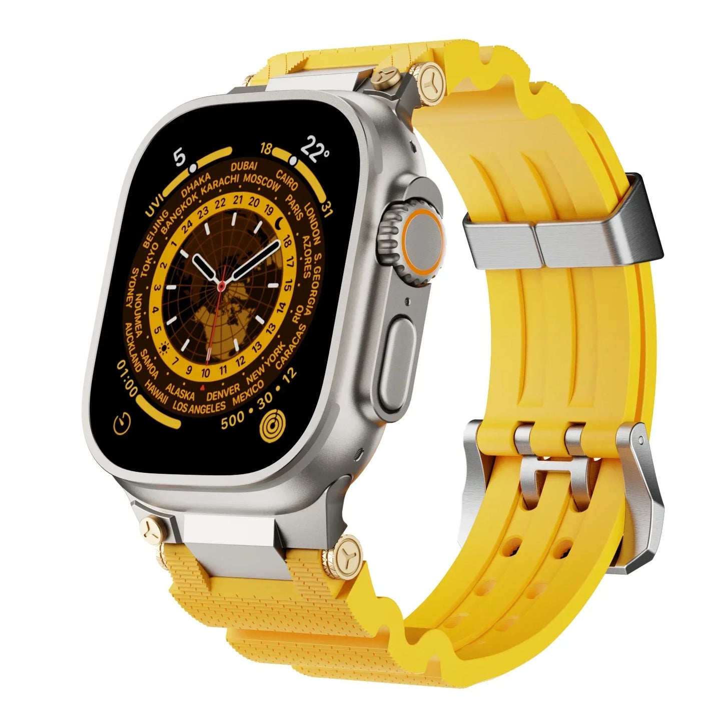 Bracelet de sport en silicone pour Apple Watch - Bracelet en caoutchouc étanche