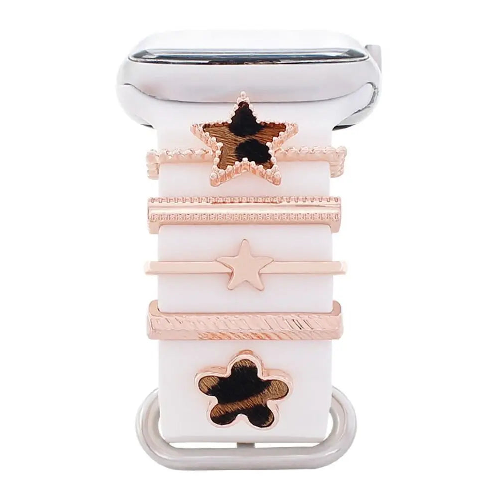 Breloques décoratives en métal pour bracelets d'Apple Watch