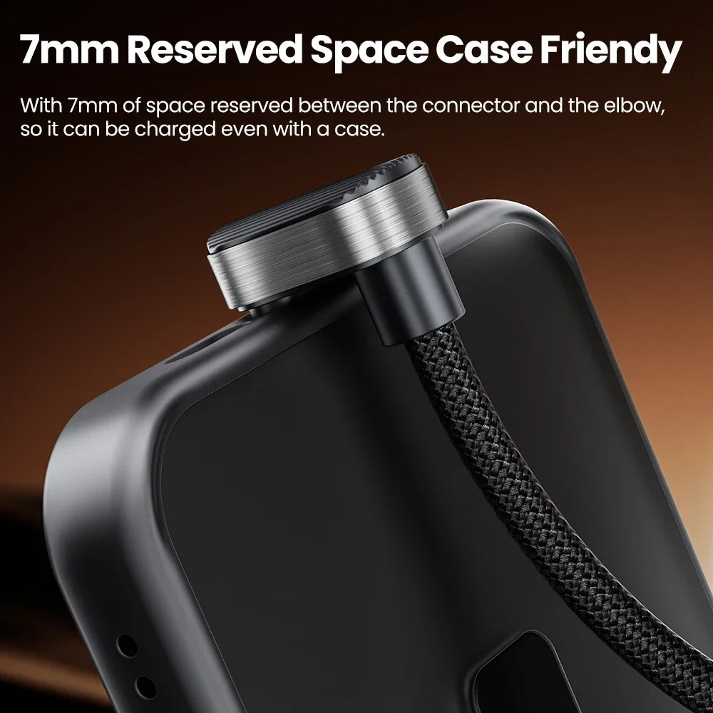 Toocki 100W U-Shaped 180 Degree Elbow Type C To Type C Mobile Game Cable USB C to Lighting Fast Charge Cable For Iphone Xiaomi