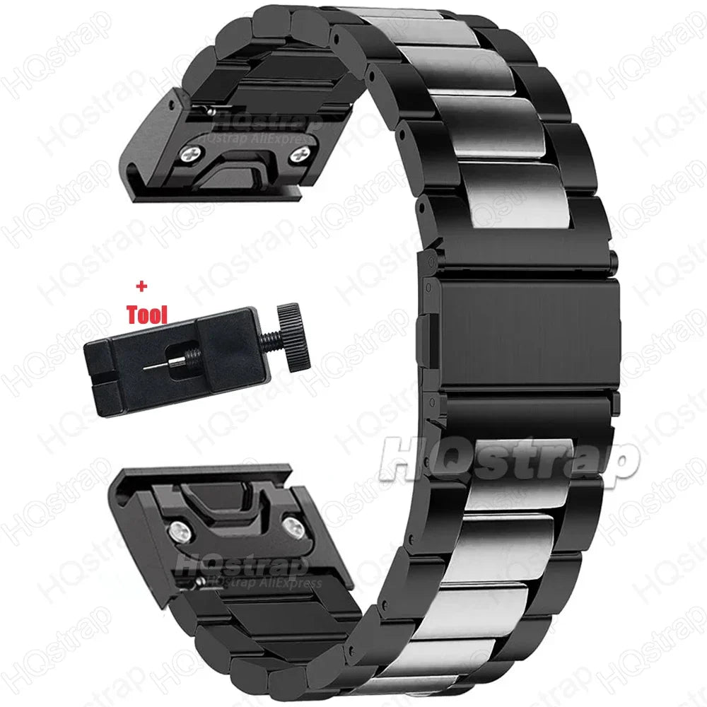 Garmin Edelstahlarmband – Robustes QuickFit Armband