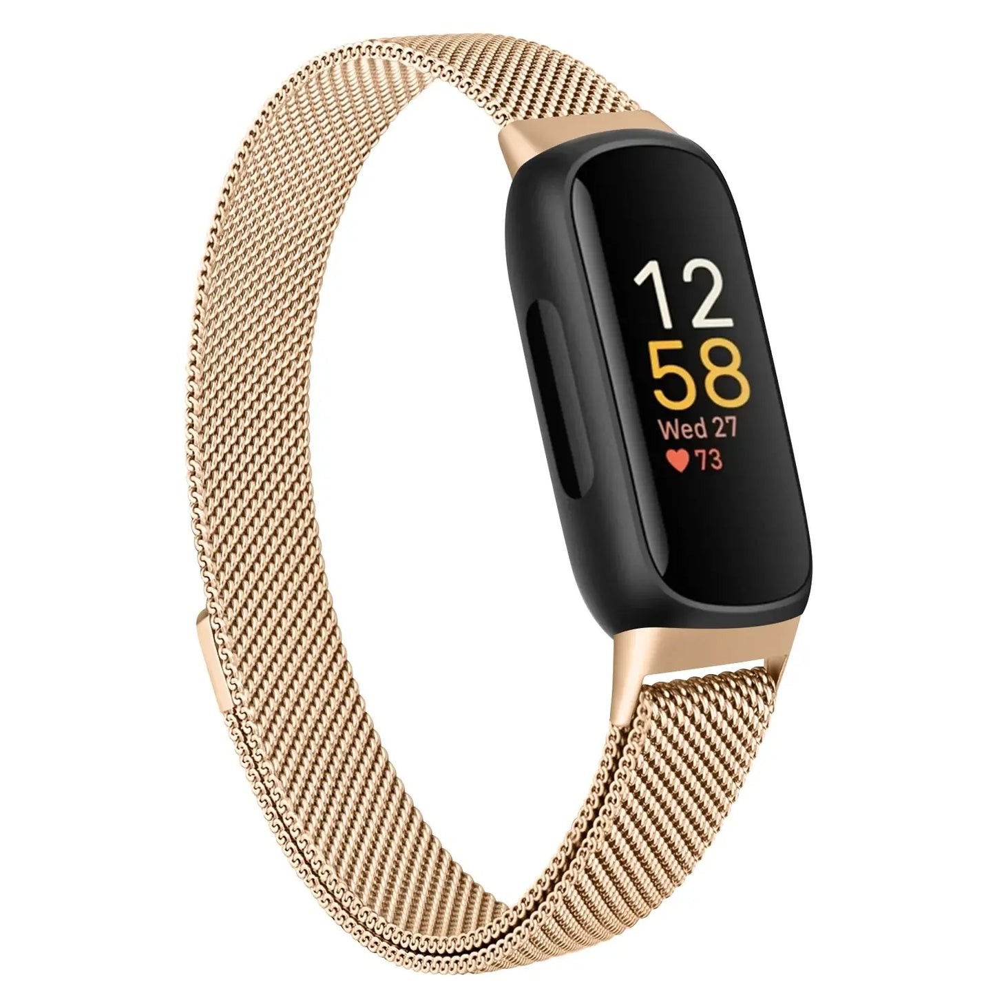 Fitbit Inspire 3 Metall-Magnetarmband – Edelstahl-Milanaise-Armband