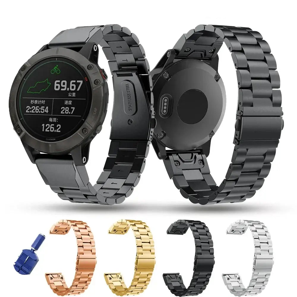 Garmin QuickFit Armband aus Edelstahl - Elegant und stilvoll