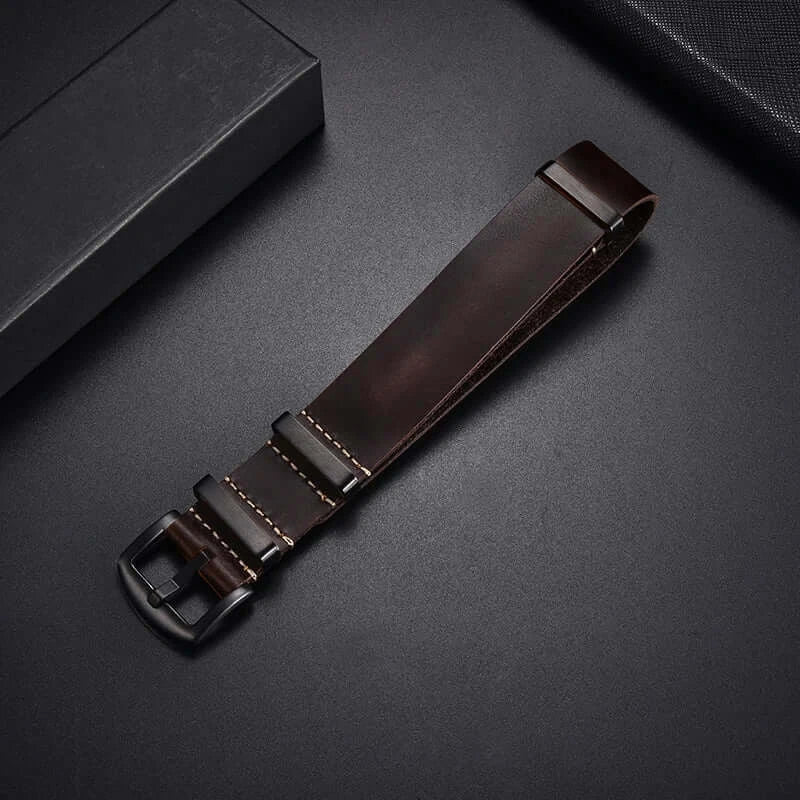 Ticwatch Lederarmband - Hochwertiges strukturiertes Design