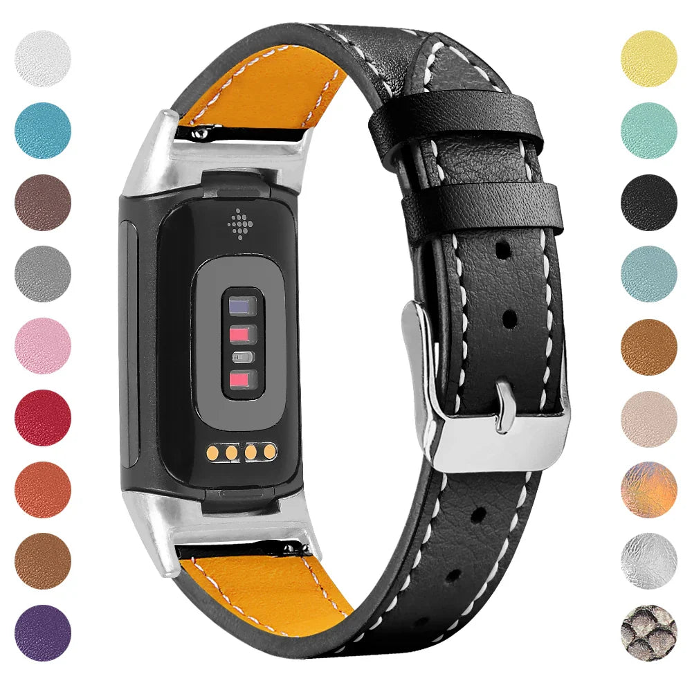 Fitbit Charge 5 6 Lederarmband – Stilvoll und bequem