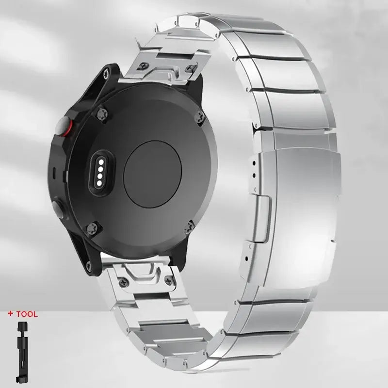 Garmin Steel Band - Modern QuickFit Design Strap
