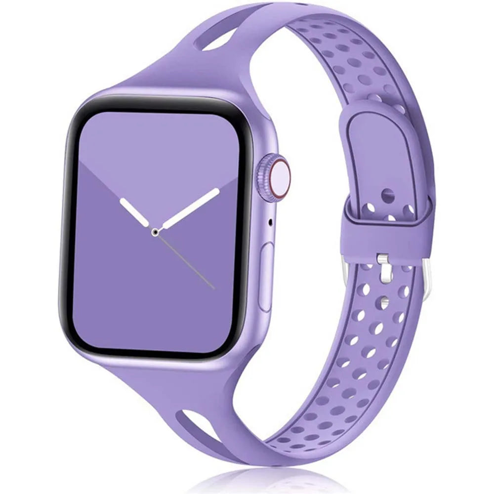 Apple Watch Silikonarmband – Weiches, flexibles, atmungsaktives Armband