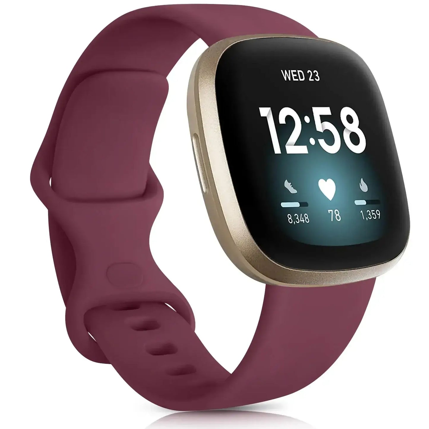 Fitbit Versa & Sense Silikonarmbänder – Leichtes minimalistisches Design