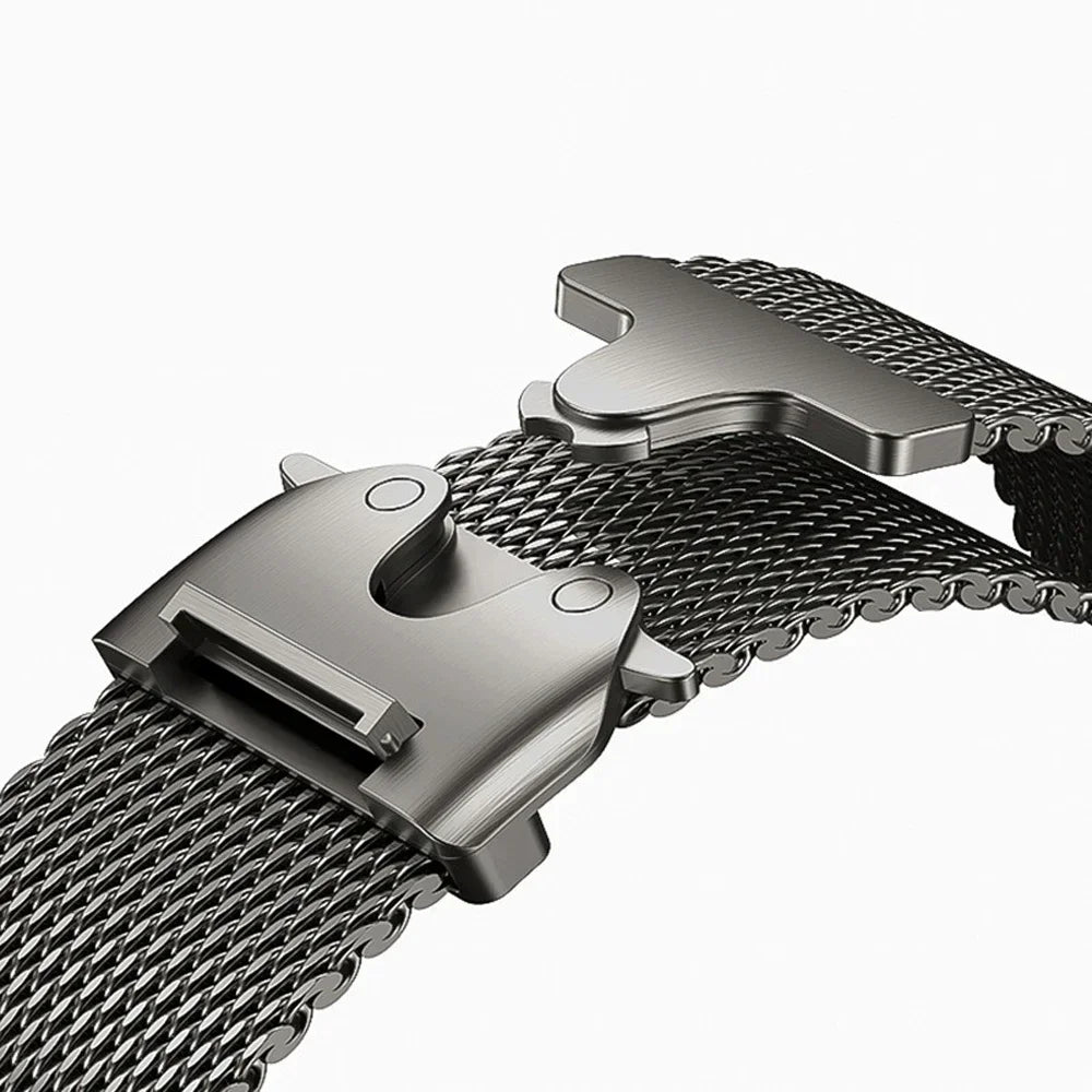 Bracelet Apple Watch en titane maille milanaise – Élégant et durable