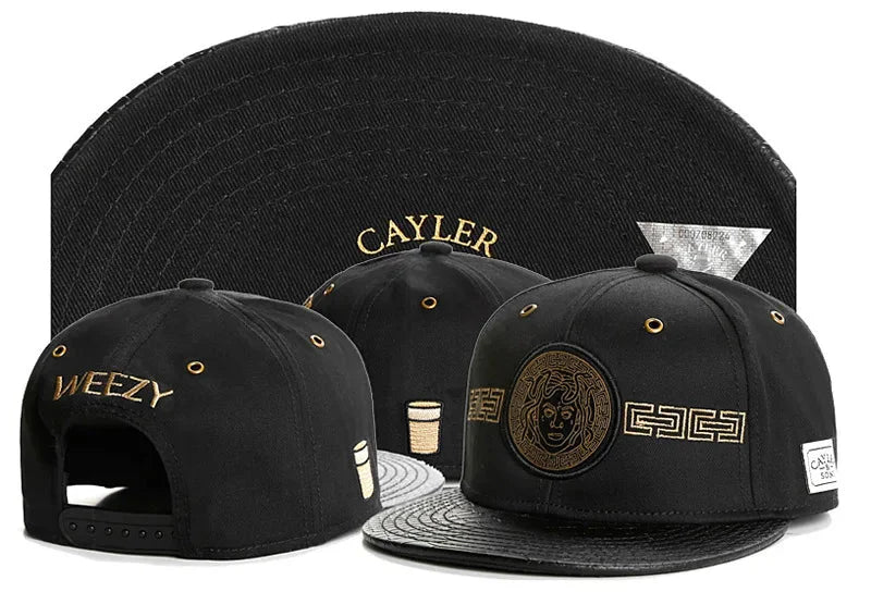 Skull Hand Snapback Hat – Flat Bill Adjustable Baseball Cap