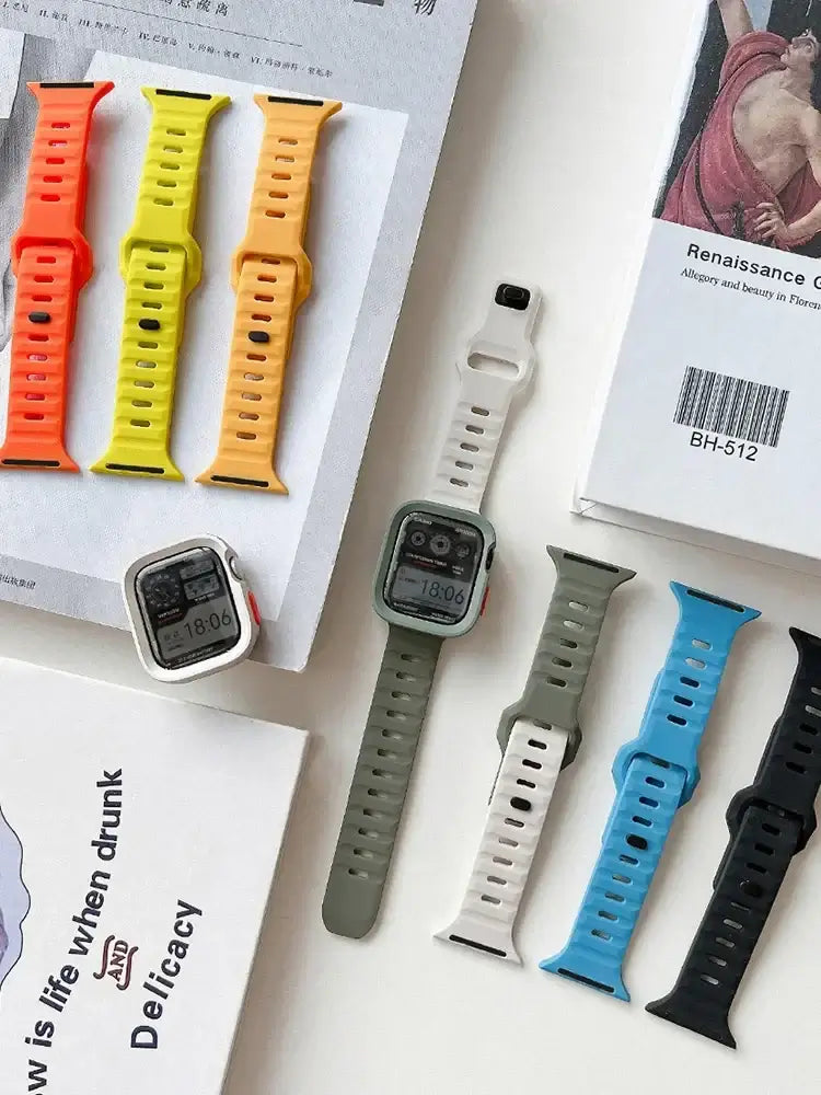 Apple Watch Silikonarmband – Strapazierfähiges, bequemes Armband