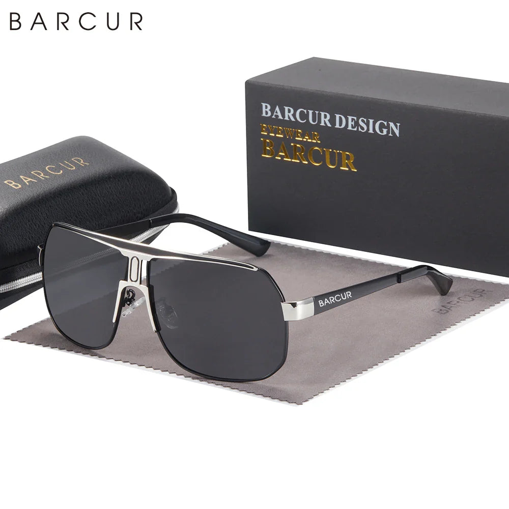 BARCUR Polarized Sports Sunglasses for Men Fashionable Fishing Driving Hiking and Outdoor Eyewear UV400 Protection Gradient Lenses