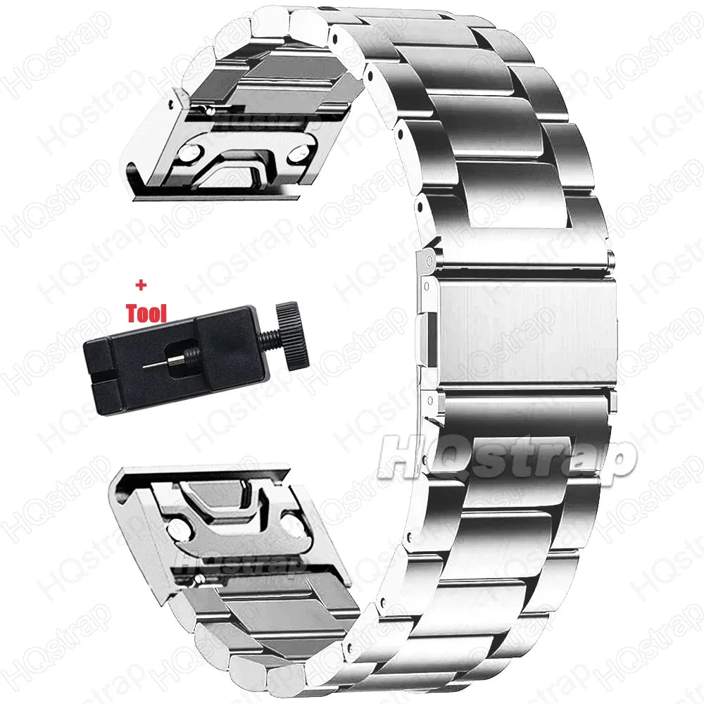 Garmin Edelstahlarmband – Robustes QuickFit Armband