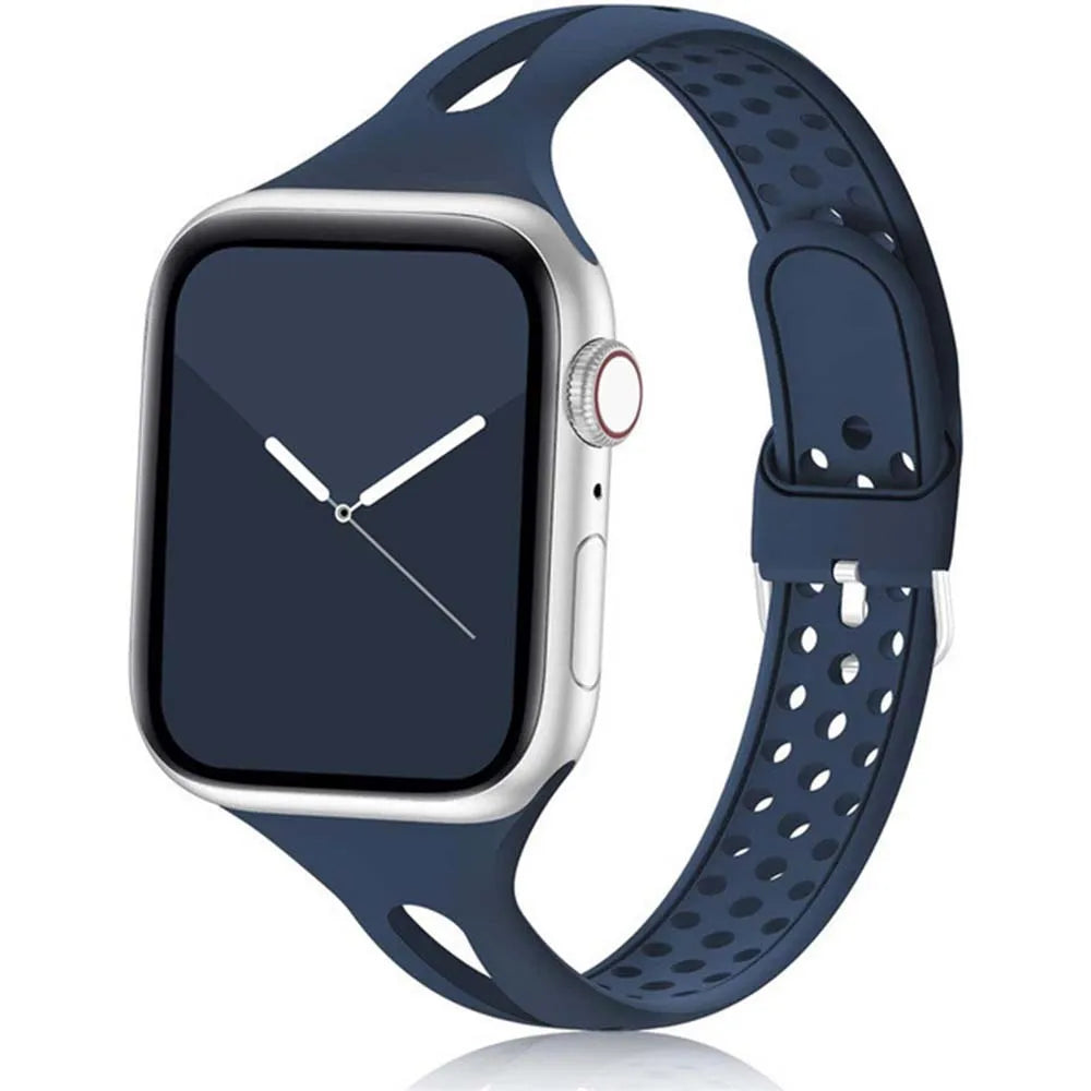 Apple Watch Silikonarmband – Weiches, flexibles, atmungsaktives Armband