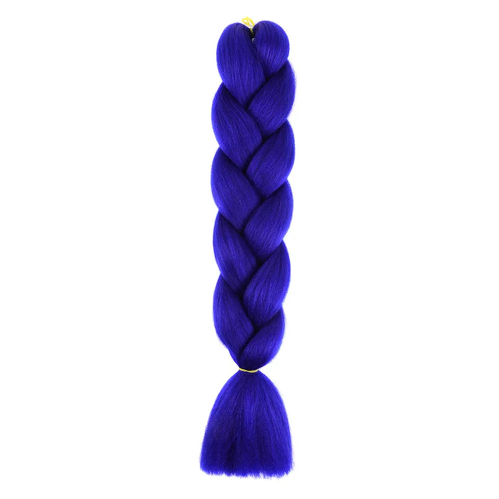 AZQUEEN 24 Inch Jumbo Braids Extensions Synthetic Braiding Hair Afro Ombre Color kanekalon Hair for Children Braid