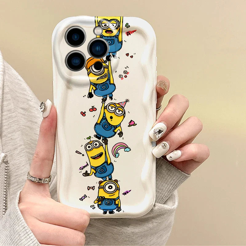 Süße Minions Cartoon Welle Handyhülle