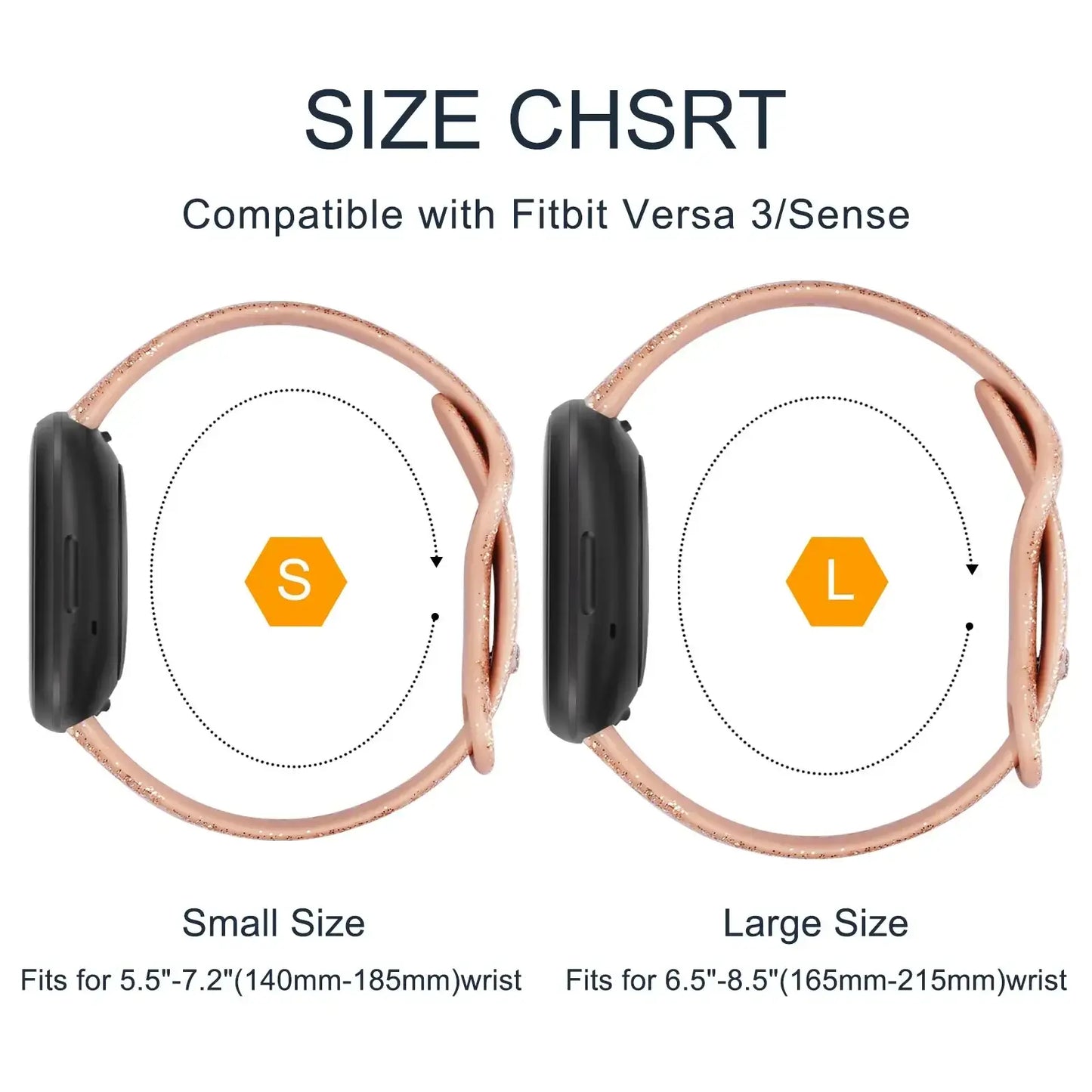 Fitbit Versa & Sense Silikonarmbänder – Leichtes minimalistisches Design