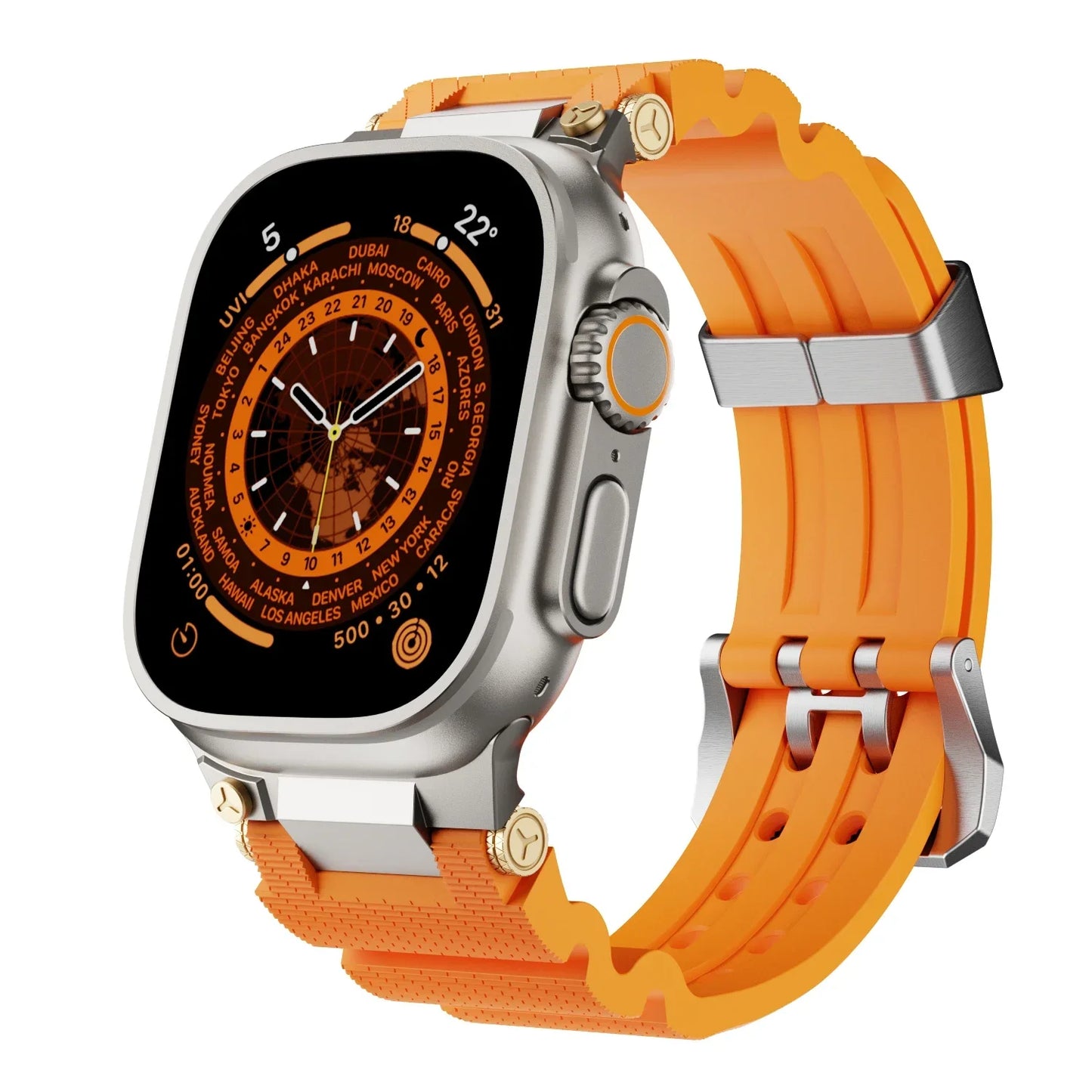 Bracelet de sport en silicone pour Apple Watch - Bracelet en caoutchouc étanche