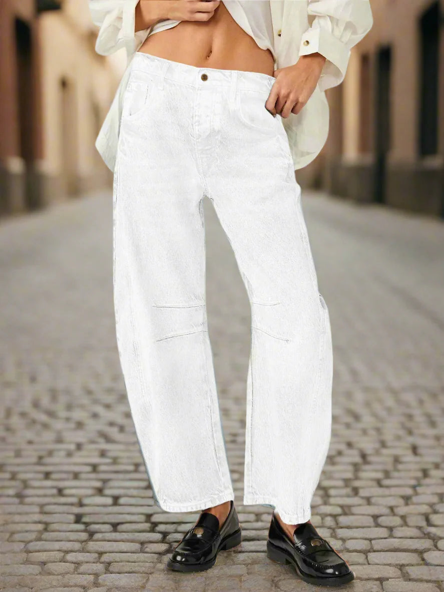Women’s Elastic Waist High Waisted Jeans
