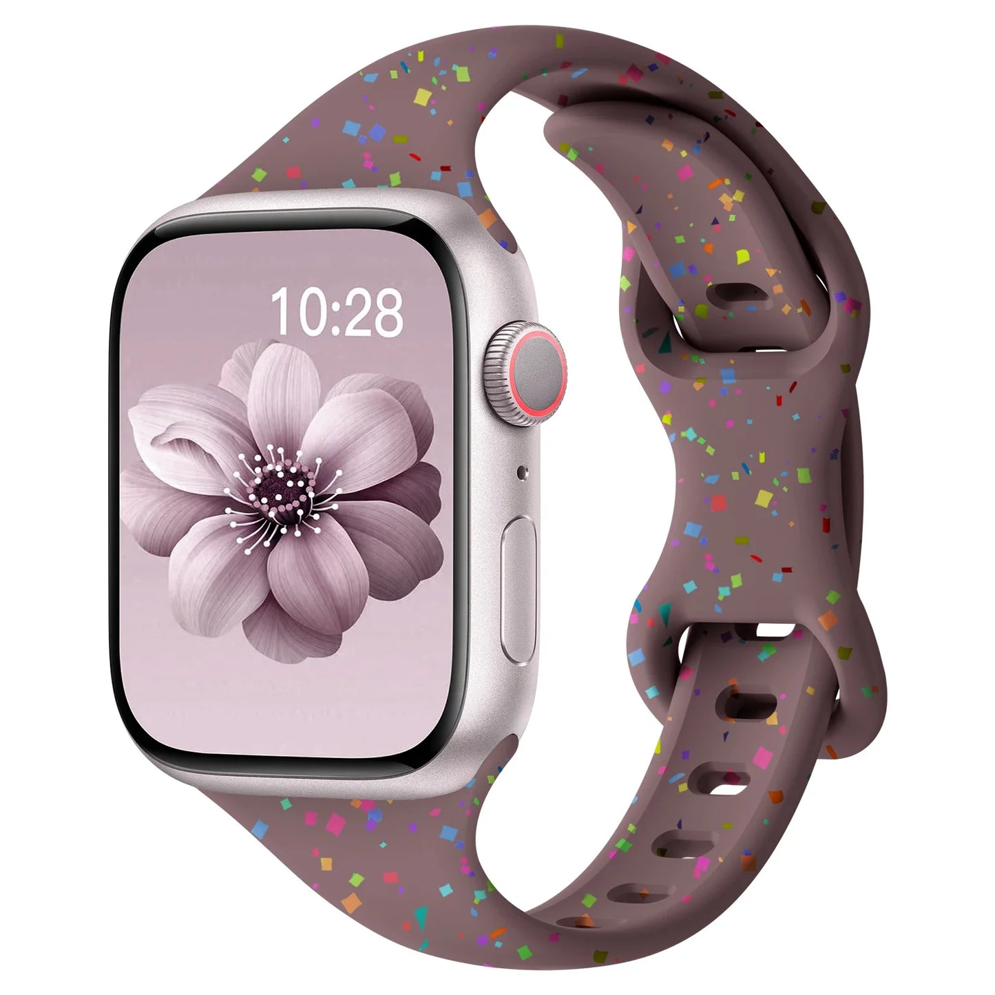 Bracelet en silicone pour Apple Watch - Design souple et flexible - Coloré