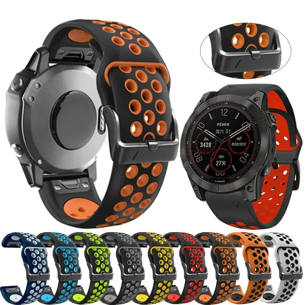 Garmin Silikonarmband - Atmungsaktives QuickFit Sportarmband