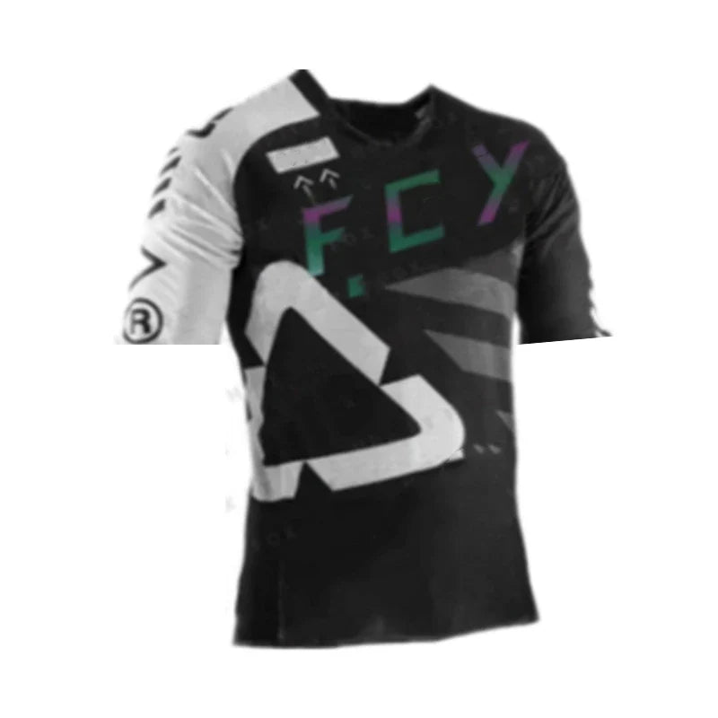 Mountain Bike Downhill Jerseys MTB Bike Shirts Offroad DH Motorcycle Jersey Motocross Sportwear Clothing Short sleeve cycling