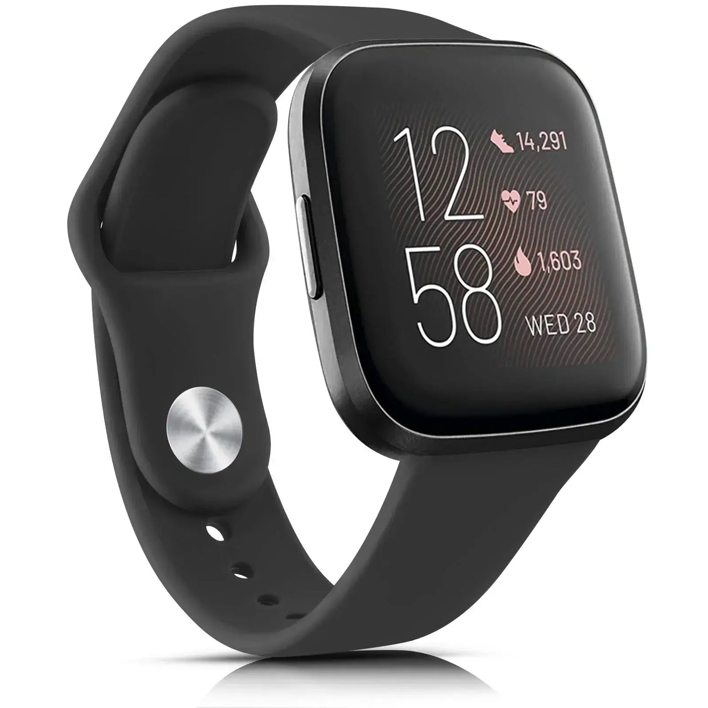 Bracelet en silicone pour Fitbit Versa et Sense - Conception souple et étanche