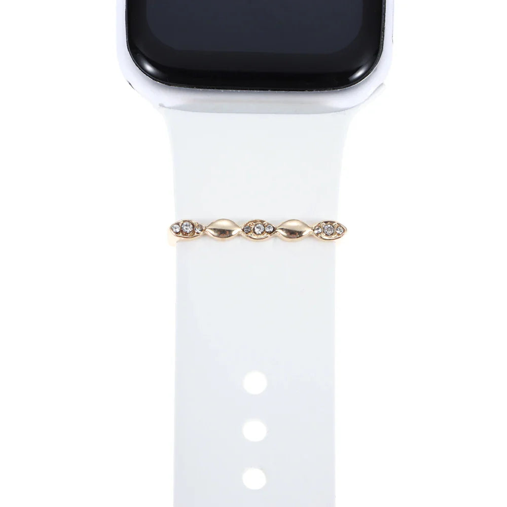 Breloques décoratives en métal pour bracelets d'Apple Watch